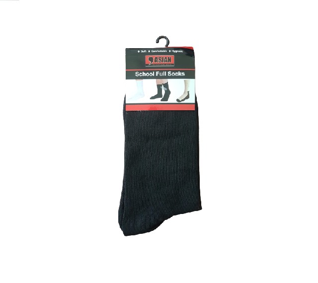 Asian School Socks Black ASB-1204 | Hela First